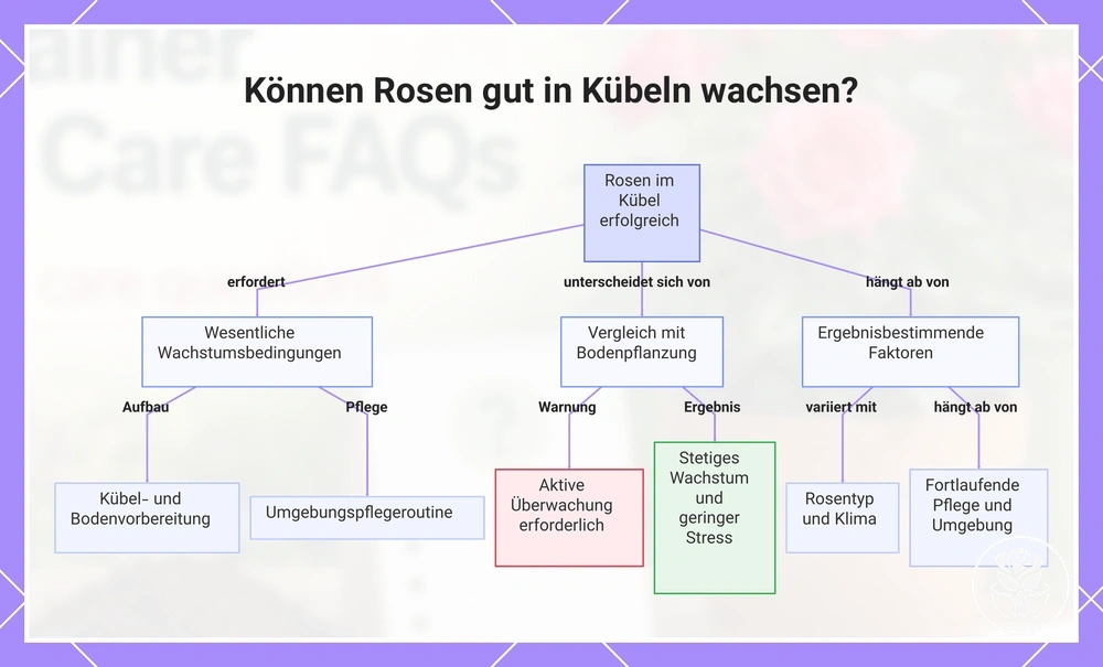 Können Rosen gut in Kübeln wachsen?