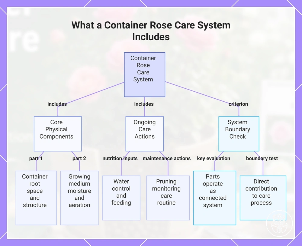 What a Container Rose Care System Includes