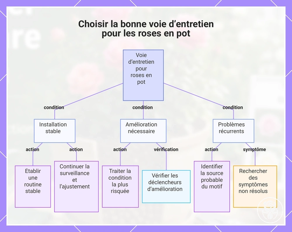 Choisir la bonne voie d’entretien pour les roses en pot