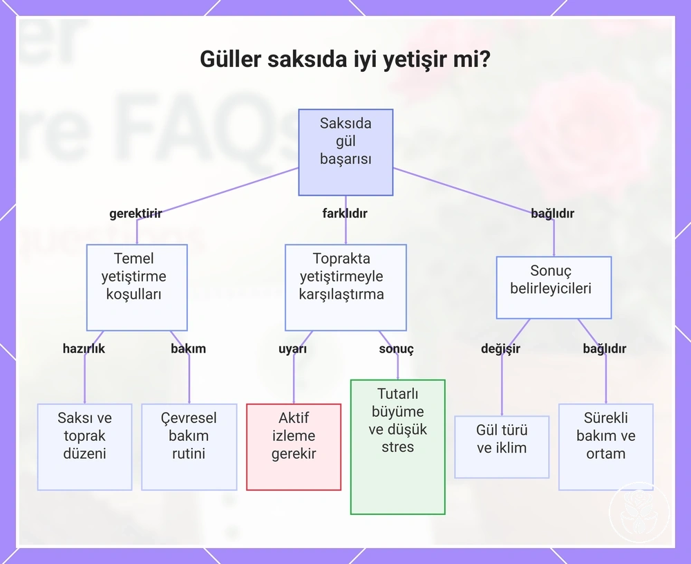 Güller saksıda iyi yetişir mi?